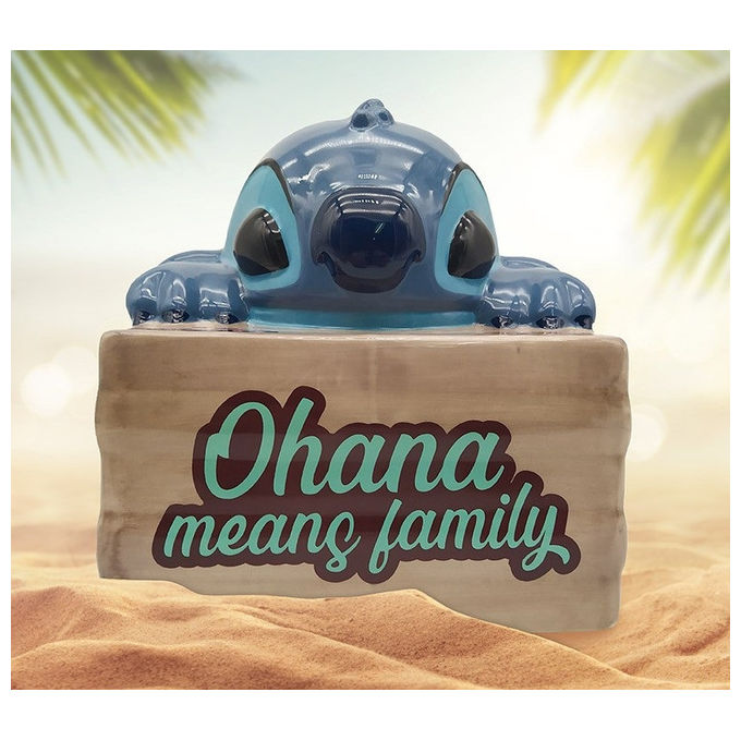 Abystyle, Biscottiera Disney Lilo and Stitch Ohana, Ceramica, Multicolore