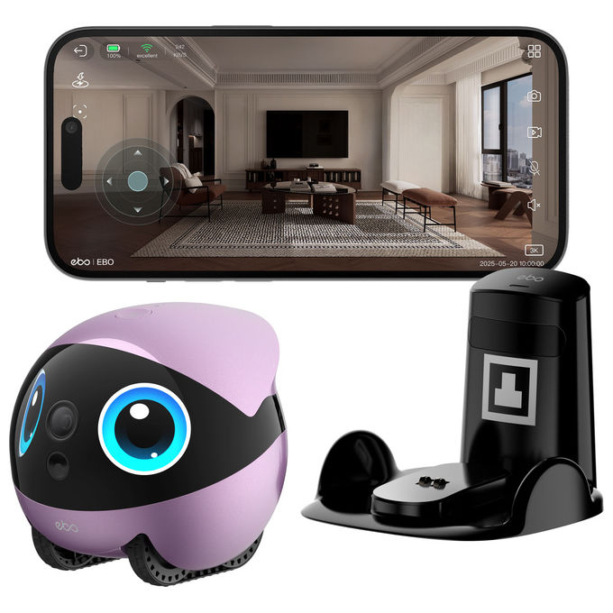 EnaBot, Robot Domestico con Monitoraggio, Videochiamata, Viola