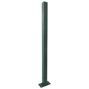 Vigor, Paletto Quadro con Piastra, 50x50 mm, Altezza 130 cm, Verde