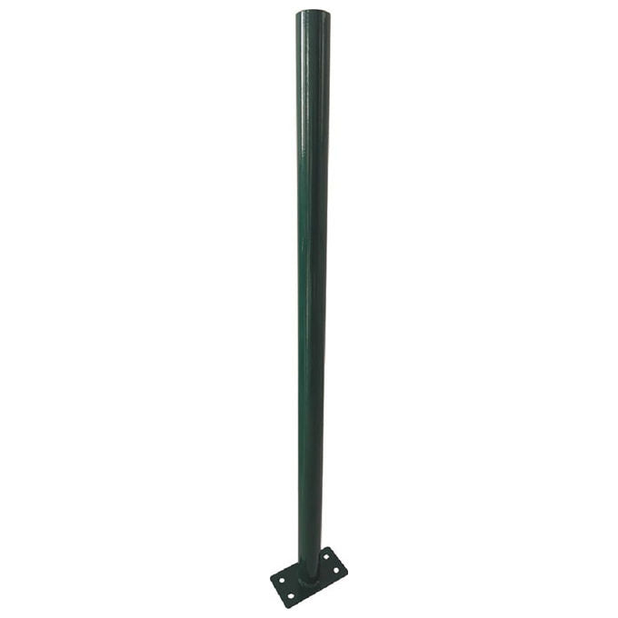 Vigor, Paletto Tondo con Piastra, Verde, Diametro 48 mm, Altezza 180 cm