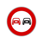 Vigor, Segnale Stradale Divieto di Sorpasso Fig. 48, Diametro 60 cm, Lamiera Classe I