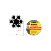 Za Srl, Fune in acciaio zincato 4 mm x 100 metri, Uso Commerciale