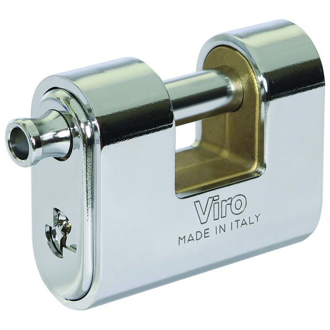 VBS, Lucchetto Antiscasso Corazzato Prium, Corpo in Ottone, Pistone Acciaio Temperato, 62 mm