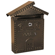 Mille, Cassetta Postale da Esterno, Modello Casetta, Ferro Battuto, Antracite, 28x9x35 cm