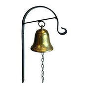 Sprint, Campana in Ferro Battuto e Ottone, Diametro 100 mm, Altezza 40x20 cm