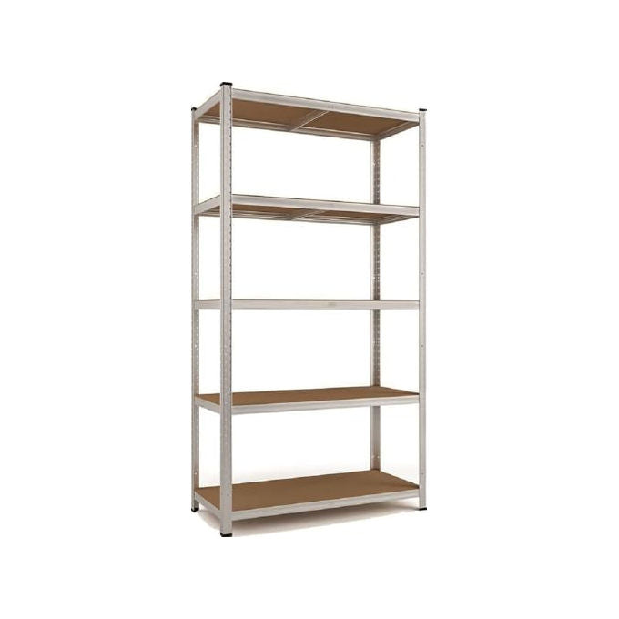 Vigor, Scaffalatura 5 Piani Legno Mdf, 90x40x180h, KIT_ Lamiera