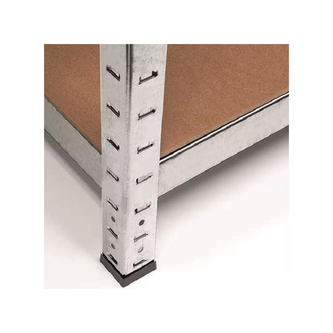 Vigor, Scaffalatura 5 Piani Legno Mdf, 90x40x180h, KIT_ Lamiera