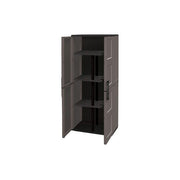 Art Plast, Armadio Portascope Free, 68x37x169 cm, In Polipropilene, Grigio, Con 3 Ripiani