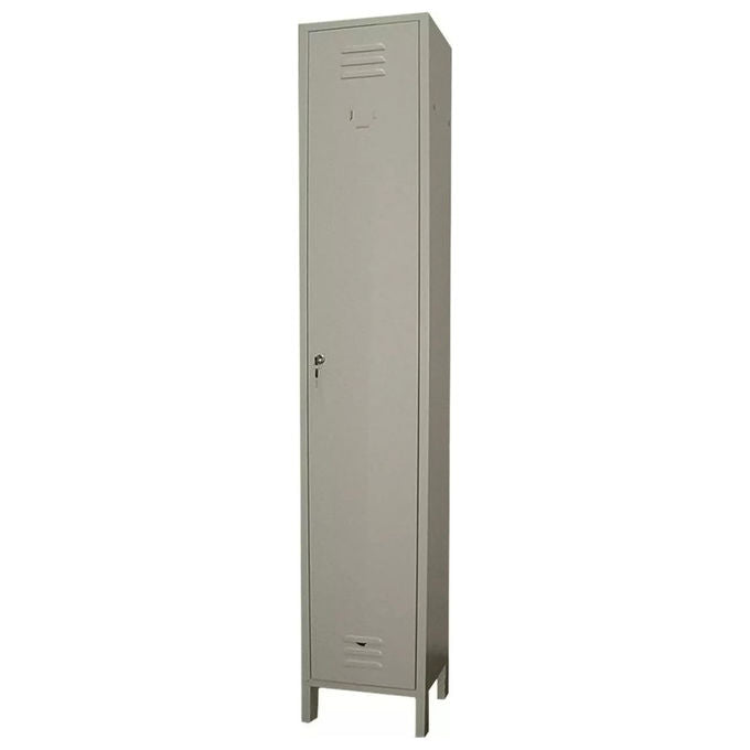 Pro.Metal, Armadio Spogliatoio in Acciaio Verniciato Grigio, 1 Anta, 36x35x180 cm