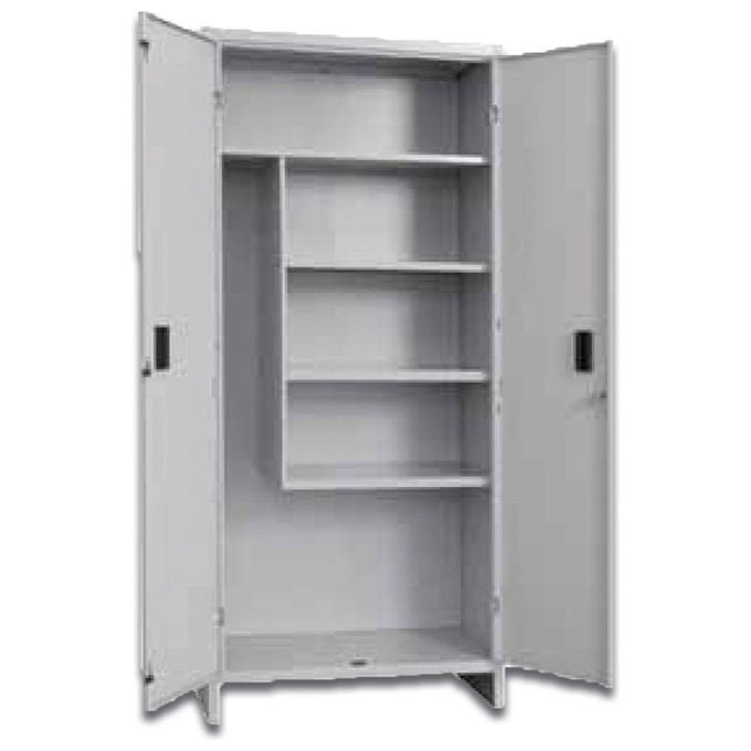 Prometal, Armadio Portascope Pratiko, 2 Ante, Grigio, in Metallo, 60 x 40 x H 179 cm