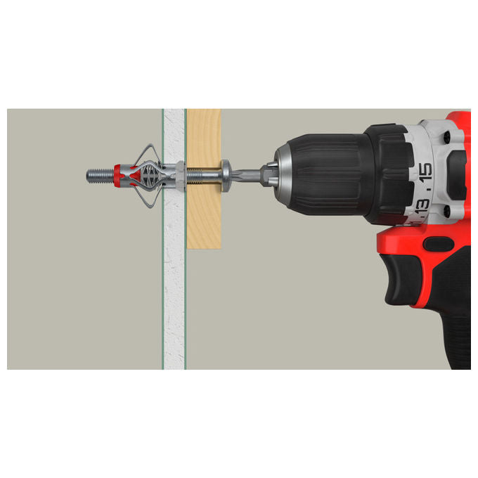 Fischer DUOHM 4X55 S PH PZ Tassello a Muro per Cartongesso Acciaio Nylon 4 mm 55 mm 25 Pezzi colore Grigio