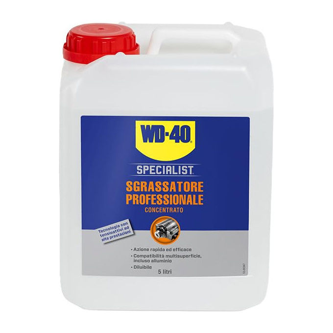Wd-40 Specialist, Sgrassatore Professionale Concentrato, Formula Diluibile a Base Acqua, 5 Litri