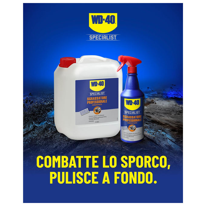 Wd-40 Specialist, Sgrassatore Professionale Concentrato, Formula Diluibile a Base Acqua, 5 Litri