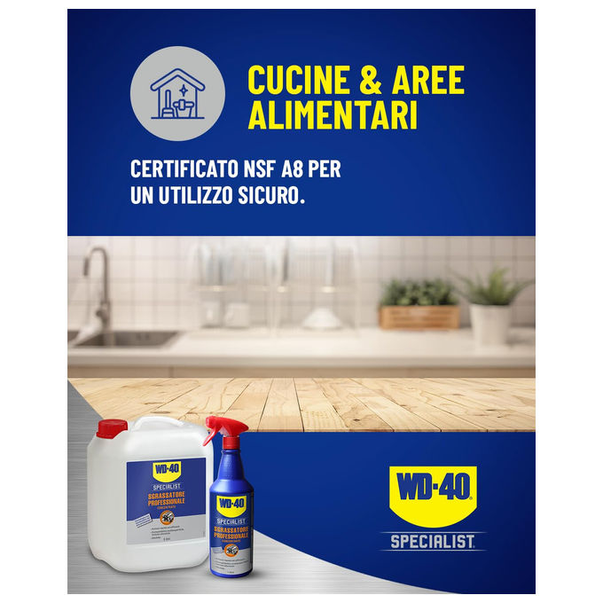 Wd-40 Specialist, Sgrassatore Professionale Concentrato, Formula Diluibile a Base Acqua, 5 Litri