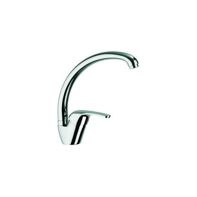 Blinky, Miscelatore lavello, Canna alta, Cromato, Con aeratore