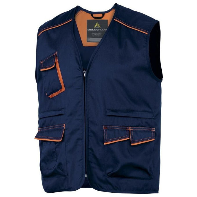 Delta Plus 3295249289201 Gilet da Lavoro 6 Tasche Poliestere e Cotone