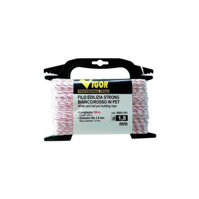 Vigor-Blinky, Filo Edilizia Trecciato, Bianco Rot.10 Mt.100, GR. 100