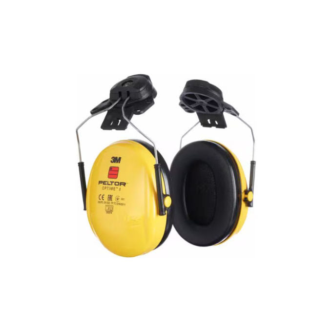 3M Peltor H510P3E Optime I – Cuffia Antirumore per Elmetto, Protezione Passiva 26 dB, EN 352-3:2020, colore Giallo-Nero