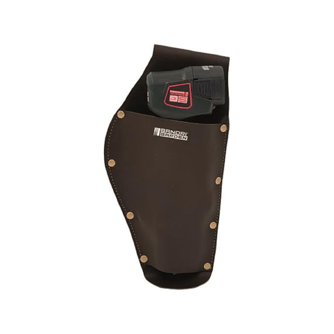 Sandrigarden 7030230 Portaforbici in Cuoio per Forbici a Batteria Fodero Fori Passanti per Cintura Bordo Rivettato