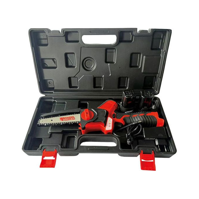 Sandrigarden, Motosega a Batteria, Lubrificazione Automatica, Brushless, 2 Batterie 16.8V 2Ah