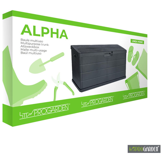 MIRADA 7247010 Alpha Baule da Giardino Polipropilene 340 lt apertura superiore colore Antracite