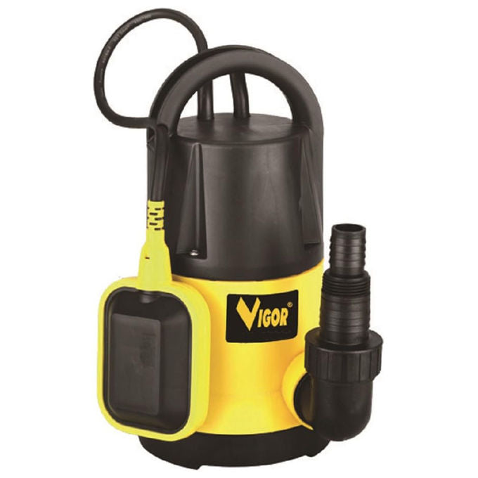 Vigor, Elettropompa Sommersa Acque Chiare, 550W, Portata 200 l-min, Prevalenza 7m