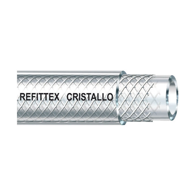 Fitt, Tubo Tecnico Refittex Cristallo 25x33 mm, 50 m, Pvc Trasparente