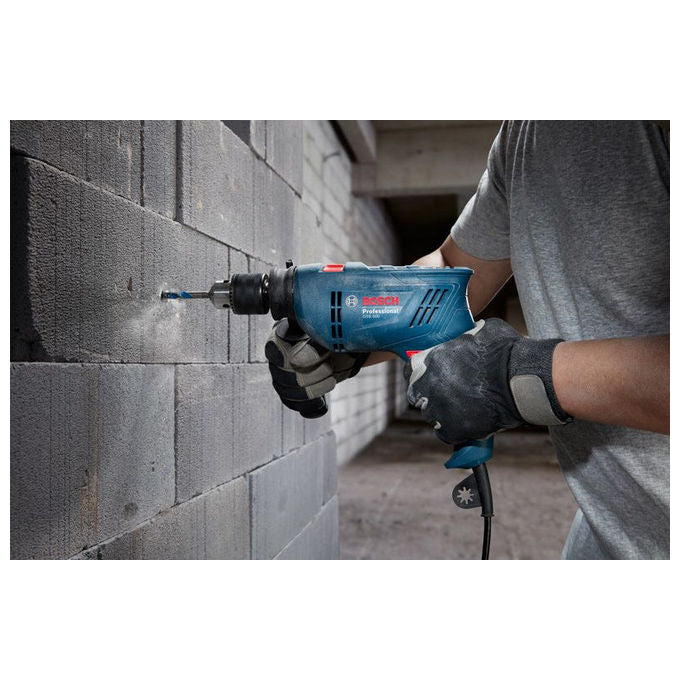 Bosch 06011A0320 GSB 600 Professional Trapano a Percussione 600W Mandrino 13mm 3000 rpm colore Verde