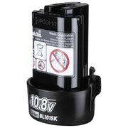Makita, Batteria di Ricambio BL1015K, 10.8V, 1.5 Ah, Li-Ion, per Utensili a Batteria