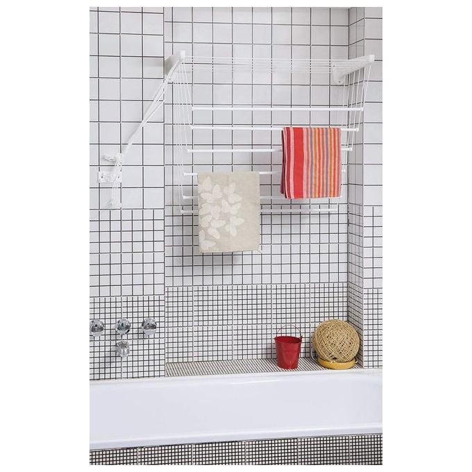 Jumbo, Stendino a Parete-Soffitto Plastificato, 100 cm, Steed100, Acciaio Plastificato