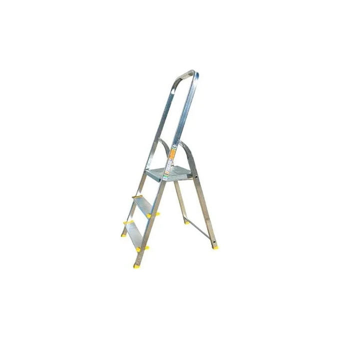 Jolly, Scala Domestica in Alluminio, 3 Gradini, Altezza 1.38 m