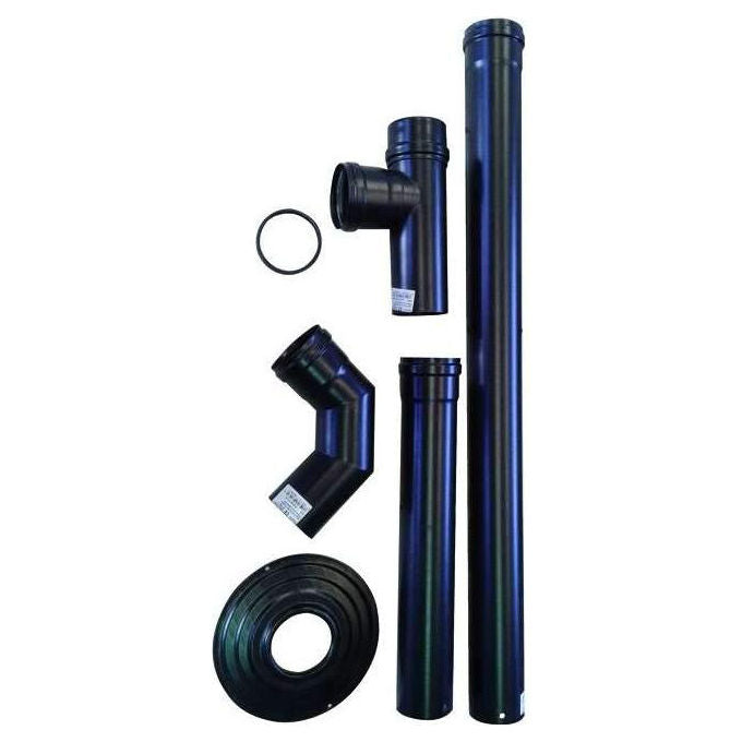 Smalbo, KIT_ Tubi per Pellets Pronto-Pellet, Diametro 8 cm