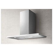 Ala Cappa a Parete 100 cm Filtro Antigrasso Lavabile Illuminazione Integrata Multiveloci colore Bianco