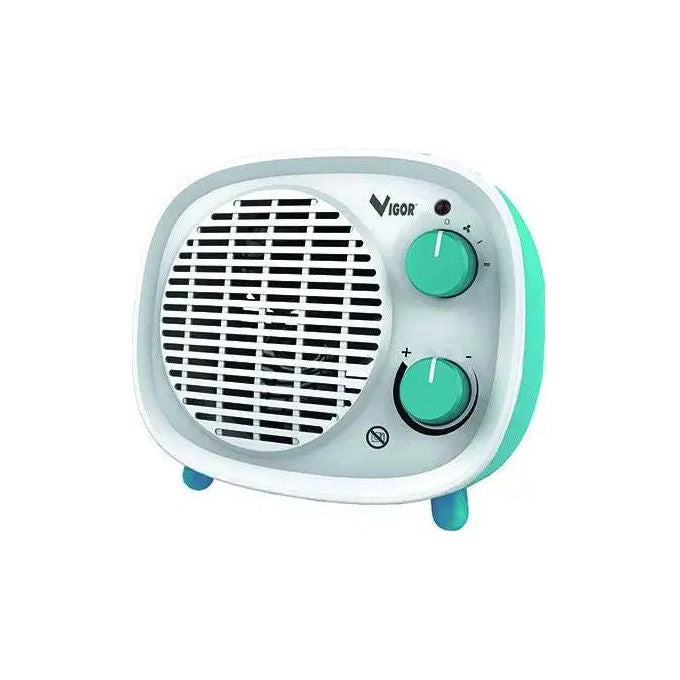 Vigor, Termoventilatore, 2000W, 2 Livelli Potenza, Termostato Regolabile