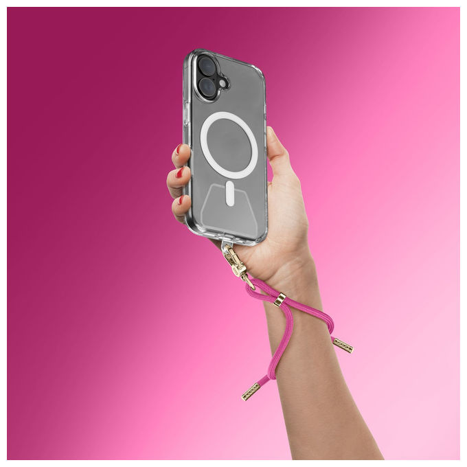 Cellularline, Laccio da Polso Universale, Rosa, Compatibile con Smartphone