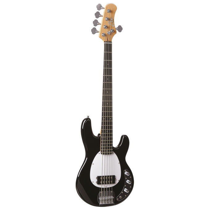 Eko, Basso Elettrico 5 Corde MM305, Corpo in Pioppo, Nero