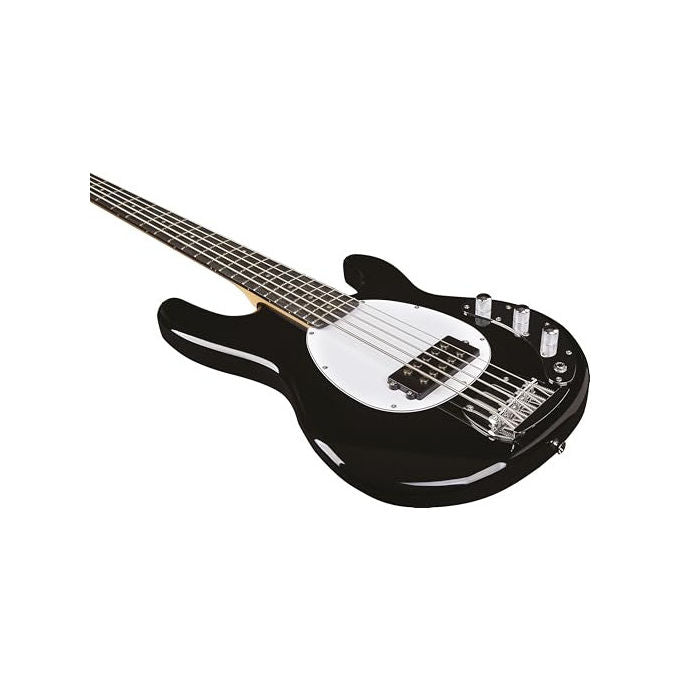 Eko, Basso Elettrico 5 Corde MM305, Corpo in Pioppo, Nero