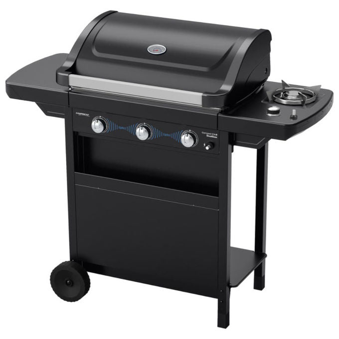 Campingaz 2226301 Compact 3 LS Barbecue a Gas 3 Bruciatori 9600 W DualGas GPL Metano Fornello Laterale 2100 W colore Nero