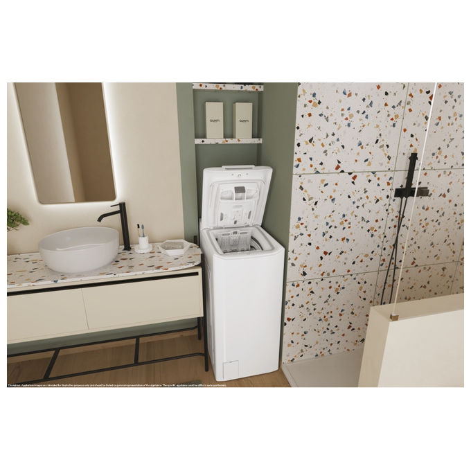 Candy TCA063D3-S ProWash 300 Lavatrice Carica dall'alto 6 Kg 1000 rpm Classe C Wi-Fi Bluetooth (86x41x60 cm) colore Bianco