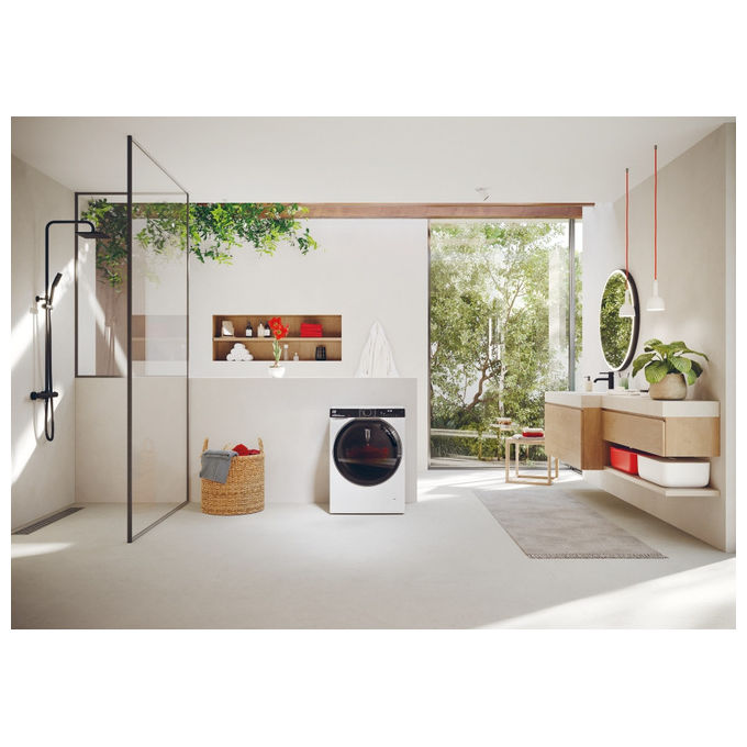 Hoover H7W 610MBC8-S H-Wash 700 Lavatrice Frontale 10 Kg 1600 rpm Classe A Wi-Fi Vapore Hygiene (85x60x57 cm) colore Bianco