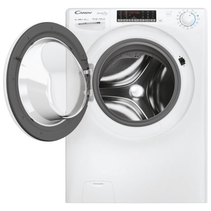 Candy CSO286TWM61S Smart Pro Inverter Lavatrice Frontale 8 Kg 1200 rpm Classe A Wi-Fi Bluetooth 16 Programmi (85x60x54 cm) colore Bianco