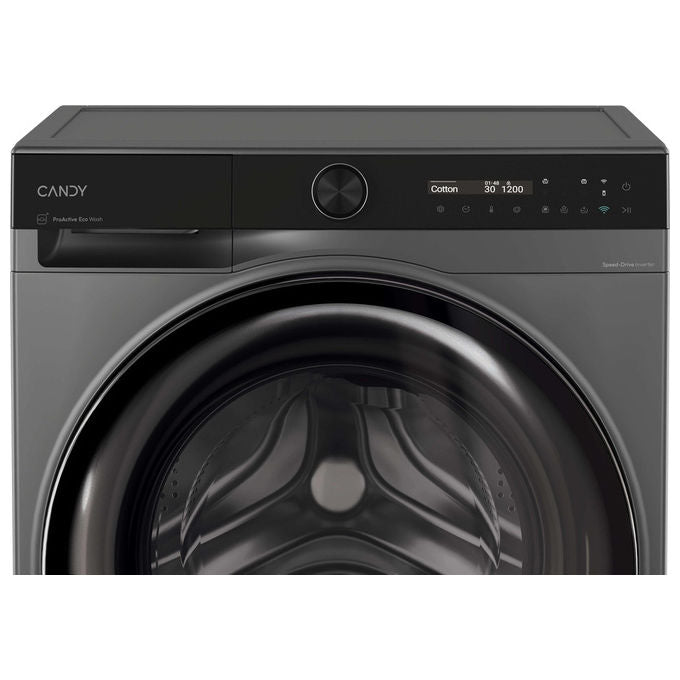 Candy BS 49SB8G-S Lavatrice Slim 9 Kg 1400 rpm Classe A Vapore Wi-Fi (85x60x52 cm) colore Antracite