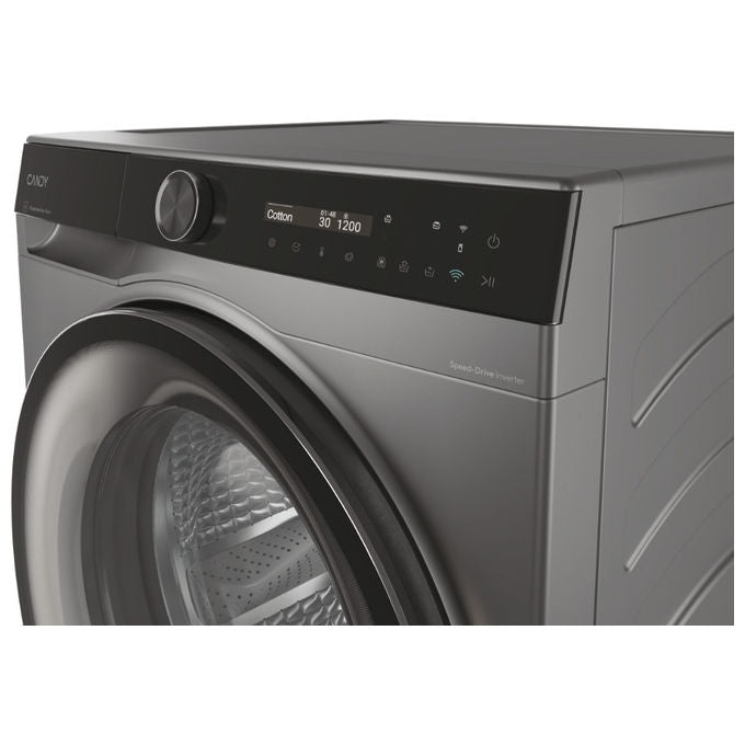Candy BS 49SB8G-S Lavatrice Slim 9 Kg 1400 rpm Classe A Vapore Wi-Fi (85x60x52 cm) colore Antracite