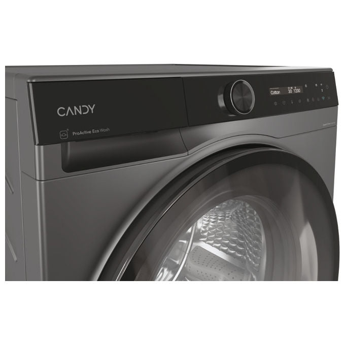 Candy BS 49SB8G-S Lavatrice Slim 9 Kg 1400 rpm Classe A Vapore Wi-Fi (85x60x52 cm) colore Antracite