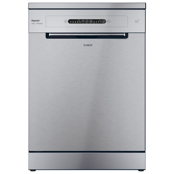 Candy CF 3E7L0S RapidO Lavastoviglie Libera installazione 13 coperti Classe E 47 dB Wi-Fi (85x60x60 cm) colore Acciaio inox