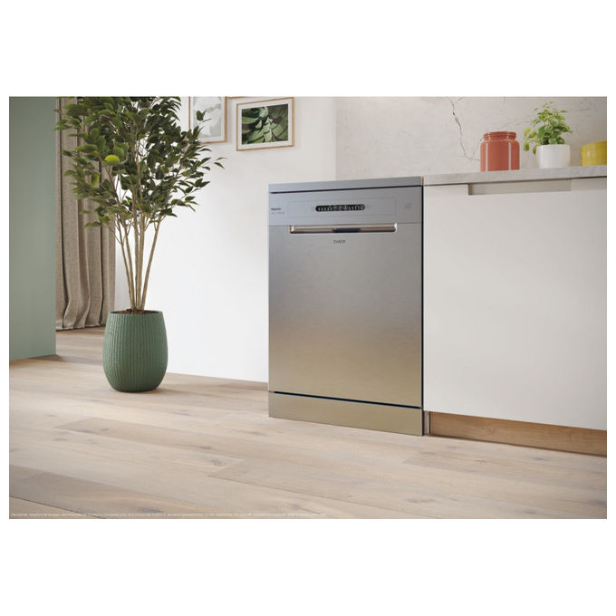 Candy CF 3E7L0S RapidO Lavastoviglie Libera installazione 13 coperti Classe E 47 dB Wi-Fi (85x60x60 cm) colore Acciaio inox