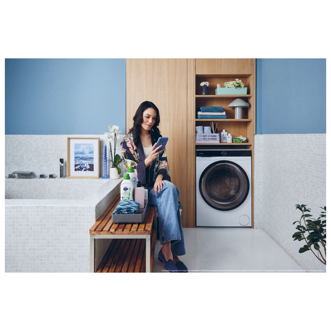 Candy BS 48SB6-S Lavatrice Slim 8 Kg 1400 rpm Inverter Wi-Fi colore Bianco