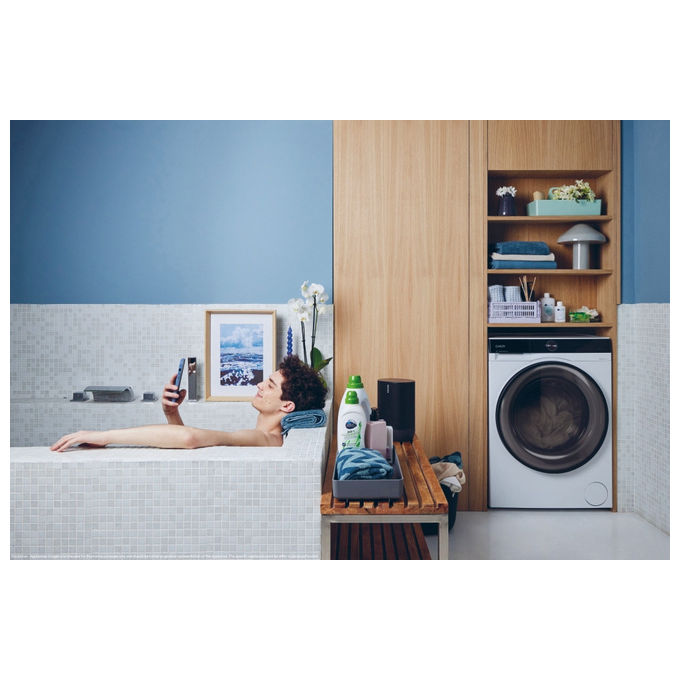 Candy BS 48SB6-S Lavatrice Slim 8 Kg 1400 rpm Inverter Wi-Fi colore Bianco