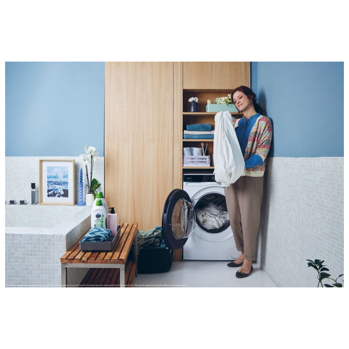 Candy BS 48SB6-S Lavatrice Slim 8 Kg 1400 rpm Inverter Wi-Fi colore Bianco
