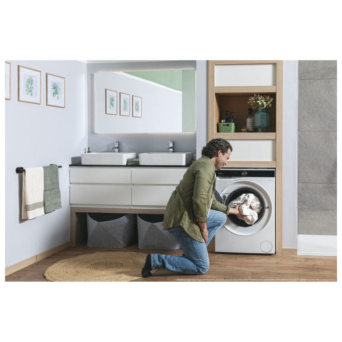 Candy BS 48SB6-S Lavatrice Slim 8 Kg 1400 rpm Inverter Wi-Fi colore Bianco
